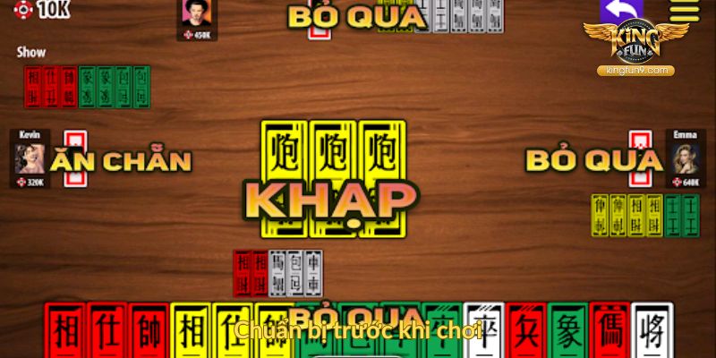 Chuẩn bị trước khi chơi