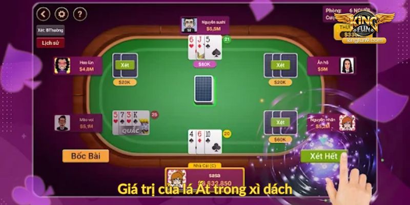 Giá trị của lá Át trong xì dách